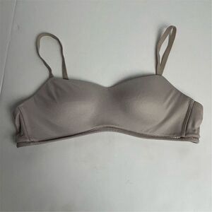 Auden Women's Lightly Lined Wireless Strapless Bras  2 Beige and gray  34A